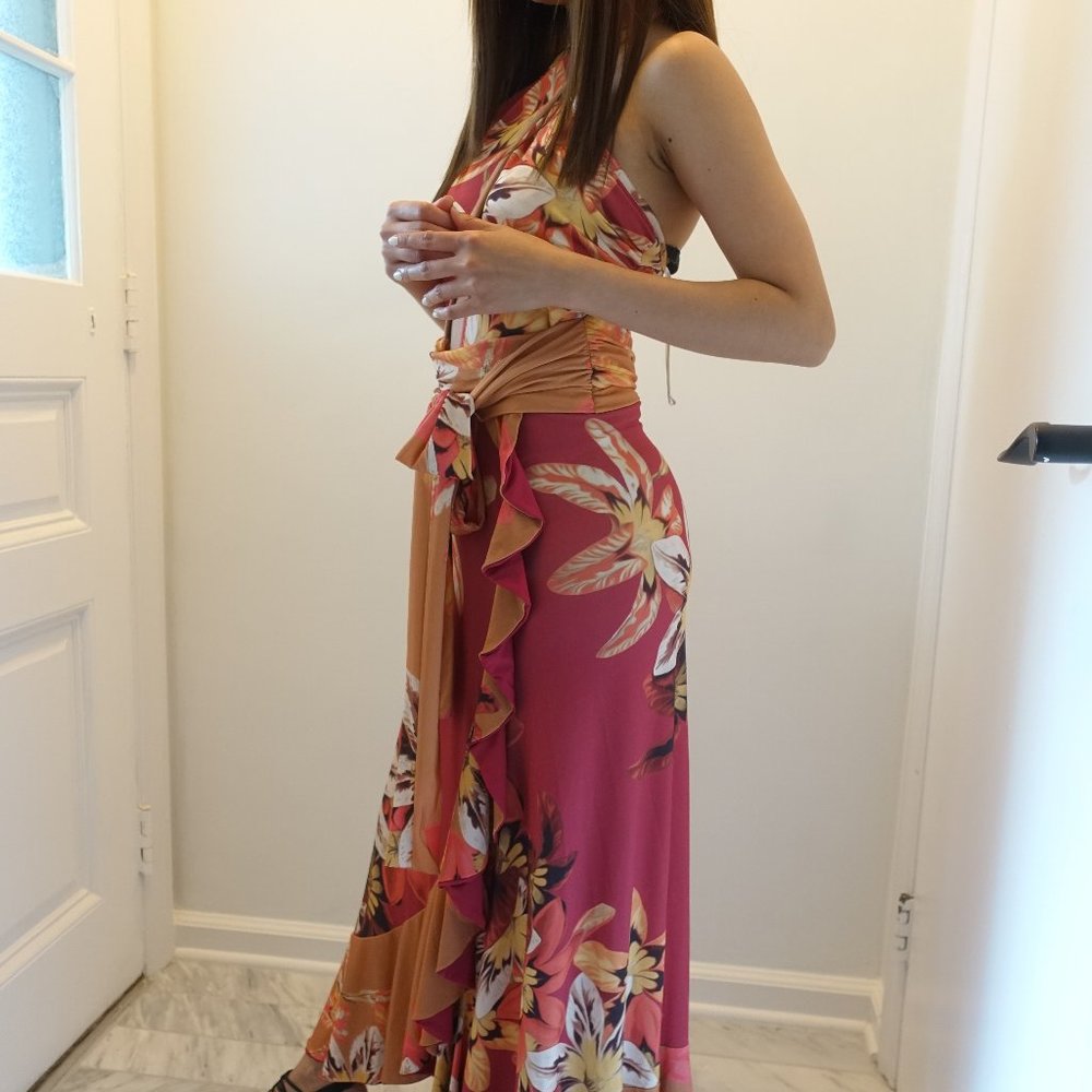 PatBo Carmen Floral Jersey Midi Dress